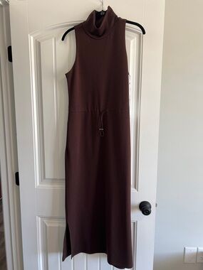 ANTONIO MELANI travel dresses Sleeveless Maxi Dress in Deep Brown